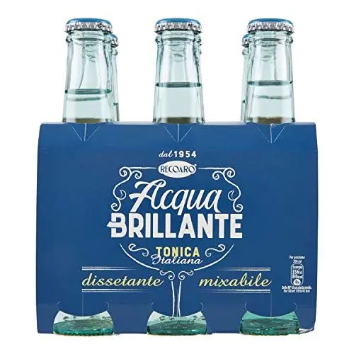 Produktbild: San Pellegrino Recoaro Acqua Brilliante - Italienisches Tonikum, Sprudel mit Zitrone, 6x20cl Flaschen