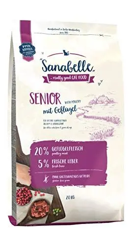 Produktbild: Sanabelle Senior | Katzentrockenfutter für ältere Katzen ab dem 8. Lebensjahr | 4 x 2 kg