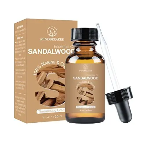 Produktbild: Sandelholz ätherisches Öl 120ml, reines natürliches therapeutisches Sandelholzöl perfekt für Meditationsmassagen auf Haarhaut und mehr