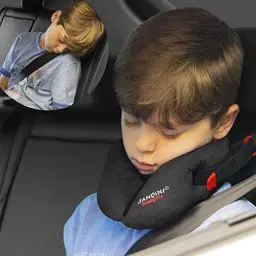 Produktbild: SANDINI SleepFix® Kids – Kinder Schlafkissen mit Stützfunktion – Kindersitz-Zubehör für Auto/Fahrrad/Reise – Verhindert das Abkippen des Kopfes im Schlaf