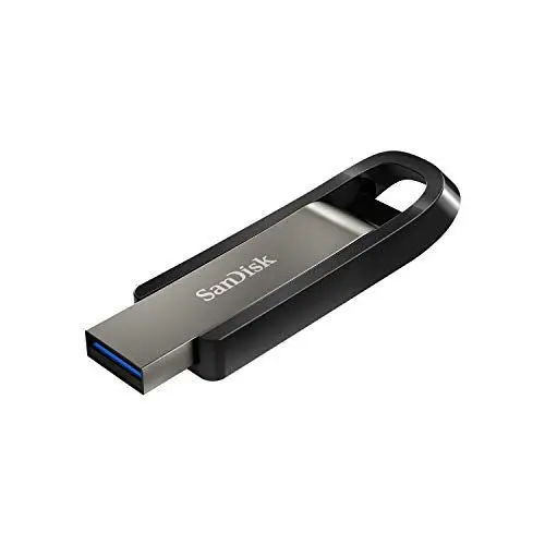 Produktbild: SanDisk Extreme GO USB 3.2 Flash-Laufwerk 128 GB (Highspeed USB, Lese- und Schreibgeschwindigkeit 400 MB/s und 180 MB/s, SecureAccess, RescuePRO Deluxe)