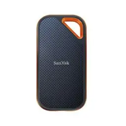 Produktbild: SanDisk Extreme PRO Portable SSD 4 TB (externe SSD, NVMe-SSD-Performance, 2,5 Zoll, 2.000 MB/s Lesen und Schreiben, AES-Verschlüsselung, IP65-Wasser- und -Staubschutz) grau