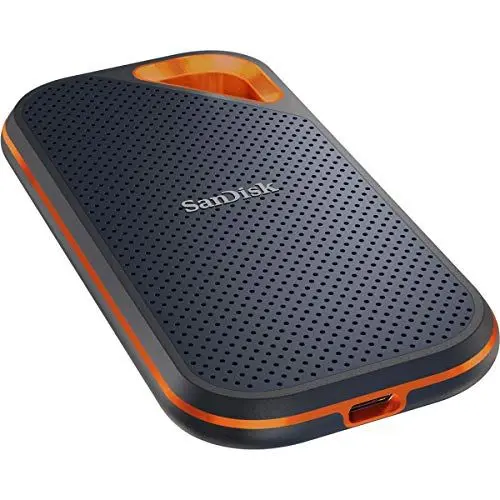 Produktbild: SanDisk Extreme Pro Portable SSD externe SSD 1 TB (externe Festplatte mit SSD Technologie 2,5 Zoll, 1.050 MB/s Lesen, NVMe SSD, IP55) grau