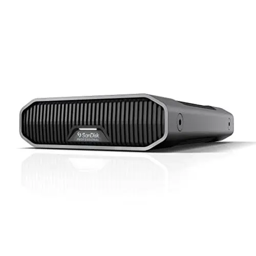 Produktbild: SanDisk PROFESSIONAL G-DRIVE 18 TB Desktop-Festplatte (270 MB/s Lese- und Schreibgeschwindigkeit·· USB-C auf USB-C-Kabel·· Kurzanleitung·· Netzteil und Kabel·· 3 Jahre Garantie)