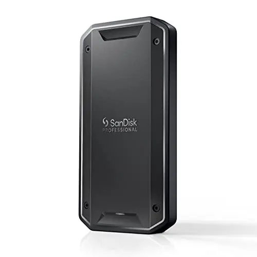 Produktbild: SanDisk® PROFESSIONAL PRO-G40™ SSD 4 TB (mobile SSD, robuste NVMe™ SSD mit Thunderbolt™ 3, USB-C™, bis zu 3.000 MB/s, IP68 Gehäuse, staub- und wasserbeständig)