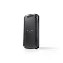 Produktbild: SanDisk PROFESSIONAL PRO-G40 SSD 4 TB (mobile SSD, exFAT formatiert, robuste NVMe SSD mit Thunderbolt 3, USB-C, bis zu 3.000 MB/s Lesen, IP68 Gehäuse, staub- und wasserbeständig)