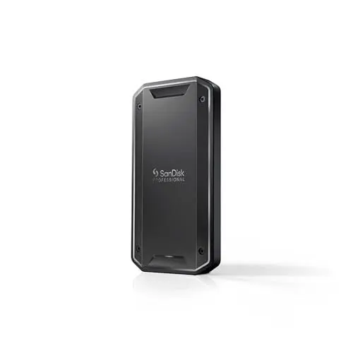 Produktbild: SanDisk PROFESSIONAL PRO-G40 SSD 4 TB (mobile SSD, exFAT formatiert, robuste NVMe SSD mit Thunderbolt 3, USB-C, bis zu 3.000 MB/s Lesen, IP68 Gehäuse, staub- und wasserbeständig)