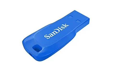 Produktbild: SanDisk SDCZ50C-064G-B35BE 64 GB Cruzer Blade USB 2.0 Flash Drive - Electric Blue