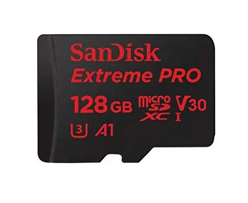 Produktbild: SanDisk SDSQXCG-128G-GN6MA 128GB Extreme Pro Micro SD Karte mit Adapter, Schwarz