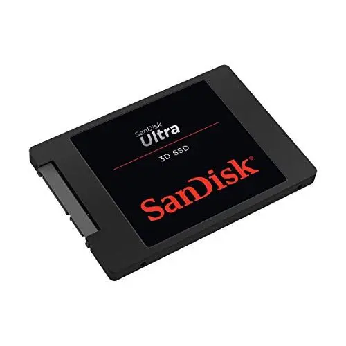 Produktbild: SanDisk Ultra 3D SSD 4 TB interne SSD (SSD intern 2,5 Zoll, stoßbeständig, 3D NAND, nCache 2.0-Technologie, 560 MB/s Übertragungsraten) Schwarz, Festkörper-Laufwerk