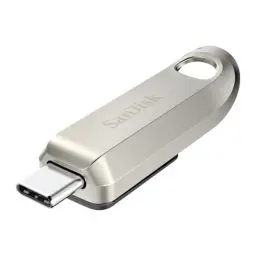 Produktbild: SanDisk Ultra Luxe USB-Type-C-Laufwerk 256 GB (USB-Type-C-Flash-Laufwerk, USB-3.2-Gen-1, Metalldesign, 400 MB/s Lesen, Schlüsselbundöse) Silber
