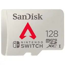 Produktbild: SanDisk microSDXC UHS-I Speicherkarte Apex Legends für Nintendo Switch 128 GB (U3, Class 10, 100 MB/s Übertragung, mehr Platz für Spiele)