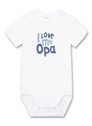 Produktbild: Sanetta Baby Body Kurzarm Weiß | Hochwertiger und nachhaltiger Body für Jungen aus Bio-Baumwolle. Baby Body 086