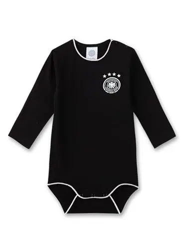 Produktbild: Sanetta DFB-Body Schwarz | Hochwertiger und bequemer Body für Babys aus Baumwoll-Mix. Baby Body 092