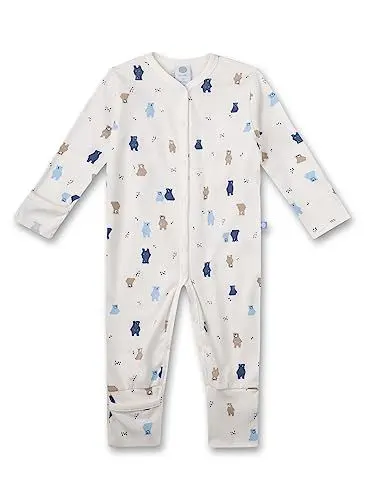 Produktbild: Sanetta Jungen-Overall Beige | Praktischer und bequemer Strampler aus weicher Bio-Baumwolle für Jungen. | Babyoverall Größe 098