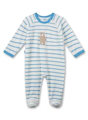 Produktbild: Sanetta Jungen-Overall aus Nicki | Kuscheliger und bequemer Strampler aus weichem Nicki für Jungen. | Babyoverall Größe