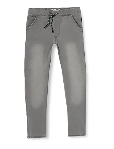 Produktbild: Sanetta Jungen Hose aus Strickstoff grau Jeans, ash Grey, 56