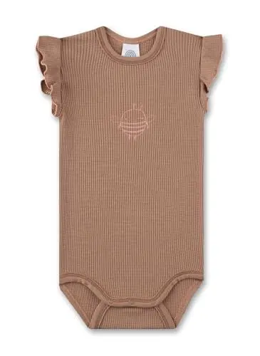 Produktbild: Sanetta Mädchen-Body Braun | Hochwertiger und nachhaltiger Body für Mädchen aus Viskose-Baumwoll-Mix. Inhalt: Baby Body 074