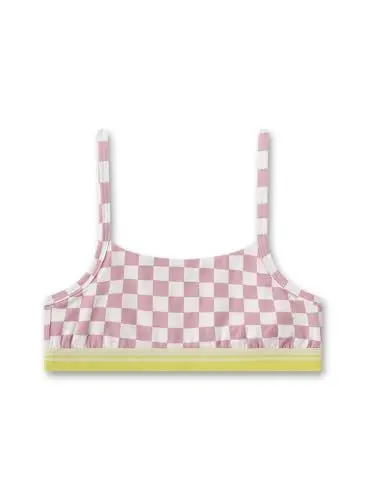 Produktbild: Sanetta Mädchen-Bustier Pink| Bequemes und angenehmes Bustier für Mädchen aus Baumwolle. Unterwäsche mit verstellbaren Trägern |Mädchen Bustier