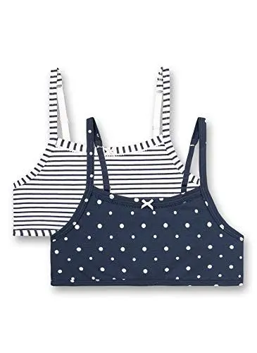 Produktbild: Sanetta Mädchen Bustier im Doppelpack blau Sport-BH, Nordic Blue, 176