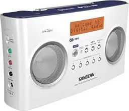 Produktbild: Sangean DPR-26BT tragbares DAB+ Digitalradio (UKW-Tuner, Bluetooth, AUX-In) weiß