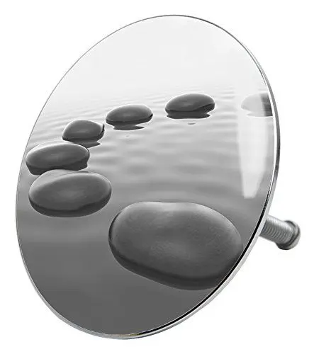 Produktbild: Sanilo Badewannenstöpsel Black Stones, Stöpsel für die Badewannen deckt den kompletten Abflussbereich ab, universal mit Motiv