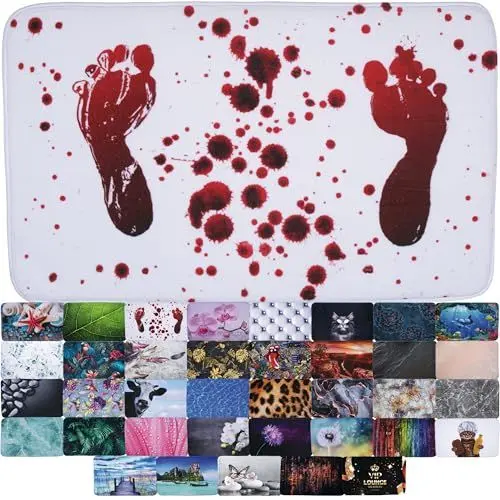 Produktbild: Sanilo Badteppich, viele schöne Badematten zur Auswahl, Badvorleger sehr weich und rutschfest, waschbar und schnelltrocknend (Blood Feet, 70 x 110 cm)