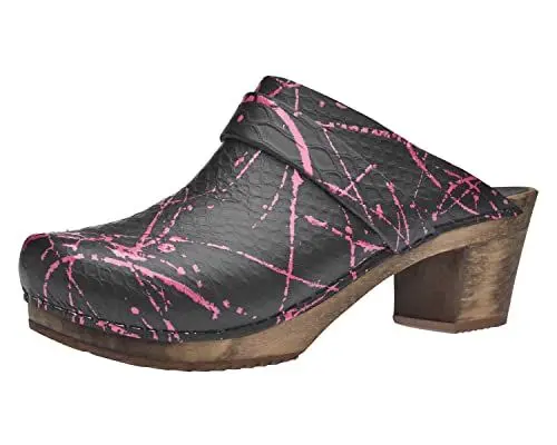 Produktbild: Sanita Holiday Clog | Original handgemacht | Lederclog mit Holzsohle für Damen | Rosa | 36 EU