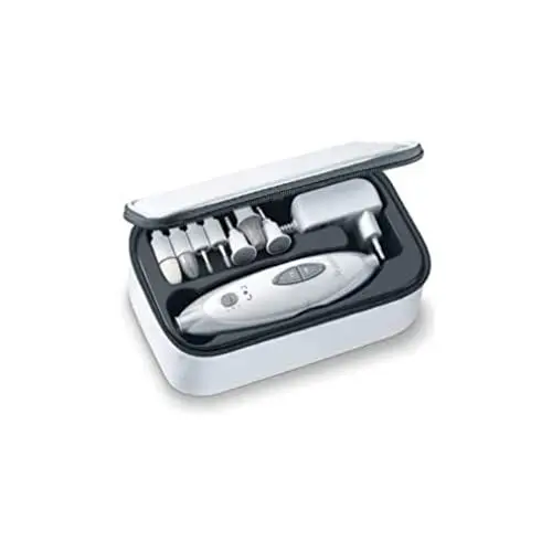 Produktbild: Sanitas SMA 35 elektrisches Maniküre-/ Pediküre-Set, mit 7 Nagelpflege-Aufsätzen, weiß/silber