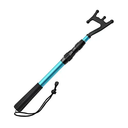 Produktbild: SAN LIKE Bootshaken Teleskop Bootshakenstange zum Andocken von schwimmendem Bootszubehör Pontonboot-Schubstange zum Andocken, Leichten, Langlebigen Aluminium-Andockstöcken für Boote, Boat Hook Blue
