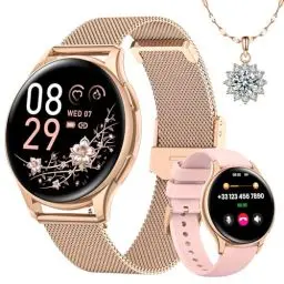 Produktbild: Sanorum Smartwatch Damen mit Telefonfunktion, Rund 1,27