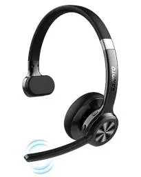 Produktbild: SANOTO Bluetooth Headset mit Mikrofon | Wireless Headset mit Geräuschunterdrückung, 30 Stunden Anrufe, PC Headset Bluetooth V5.2 für Callcenter, Büro, Zoom, Microsoft