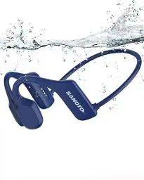 Produktbild: SANOTO Kopfhörer Schwimmen Bluetooth 5.2 knochenschall kopfhörer IP68 Unterwasser Kopfhörer Schwimmen 8G MP3 Open Ear Sport Kopfhörer Kopfhörer zum Schwimmen Laufen