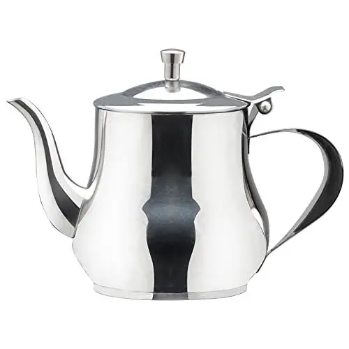 Produktbild: SANQIAHOME Kleine Teekanne aus Edelstahl (Silber, 360 ml)