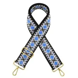 Produktbild: Sanrolax Verstellbar Schultergurt,5cm Breite Nylon Canvas Taschengurt, Läng 75 cm bis 135 cm,Schultergurt für taschen,Umhängetaschen, Tragegurt Tasche, Handtaschen (blau)