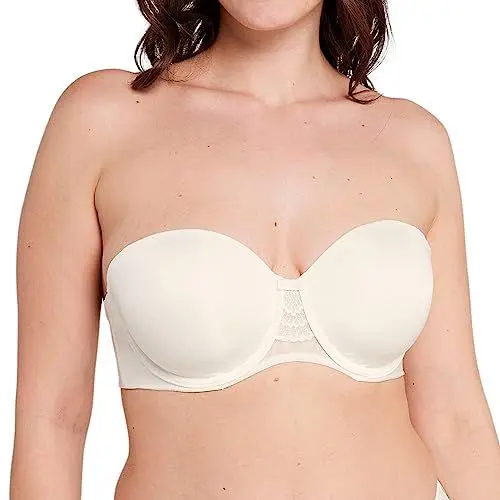 Produktbild: Sans Complexe, Bügel-BH Bandeau Schalen, So Feminine, GCA Elfenbein, 80C
