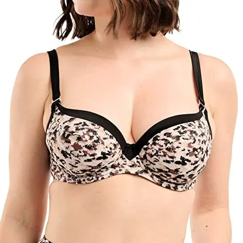 Produktbild: Sans Complexe Damen Sunset Stay Badeanzug Top mit Bügel, Animal Print Sand Black, 80D