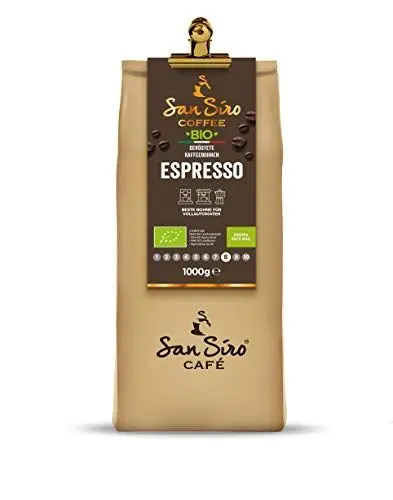 Produktbild: SanSiro® BIO Kaffeebohnen 1000g | ESPRESSO | Traditionelle Trommelröstung | 100% Arabica Bohnen | Säurearm | Geschenk-Idee