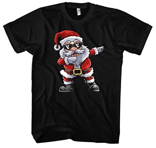 Produktbild: Santa Dabbing Herren T-Shirt | Weihnachten Weihnachtsmann Funny Xmas Shirt Christmas | Schwarz (4XL)