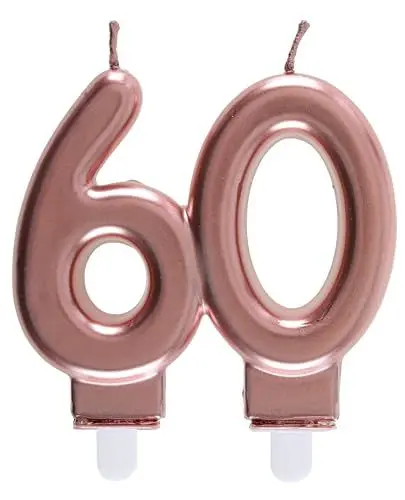 Produktbild: Santex Hochzeitskerze 60 Jahre, Rosegold