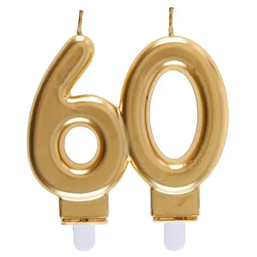 Produktbild: Santex Hochzeitskerze 60 Jahre, Gold