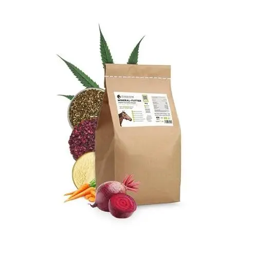 Produktbild: PFERDESTARK Bio Hanf Karotte & Rote Beete Mash Pferdefutter getreidefrei 3kg aus Deutschland - Verdauungsfördernd ohne Getreide & Weizenkleie mit Hanfschrot & vitalstoffreichen Rote Beete Würfel