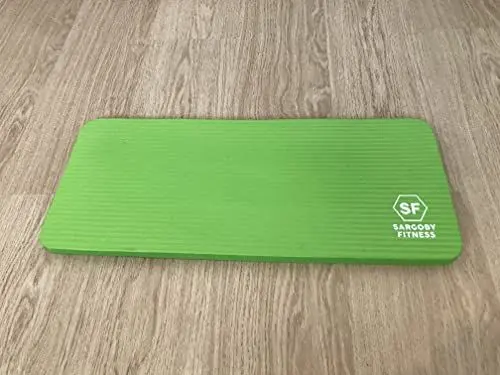 Produktbild: Sargoby Fitness Yoga Knieschoner 15 mm dick um Knie Ellenbogen Unterarme und Handgelenke zu polstern Pilates Knieschoner (Grun)