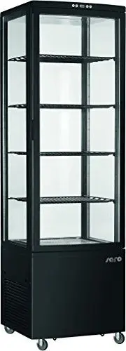 Produktbild: Saro 330-1036 SVEN Umluftkühlvitrine, Kunststoff, 235 L, Schwarz