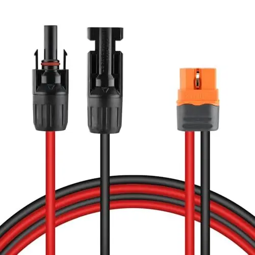 Produktbild: SARONIC Solarpanel Stecker zu XT60 Adapterkabel 0.6m Solar Verlängerungskabel für tragbare Stromstation & Solargenerator