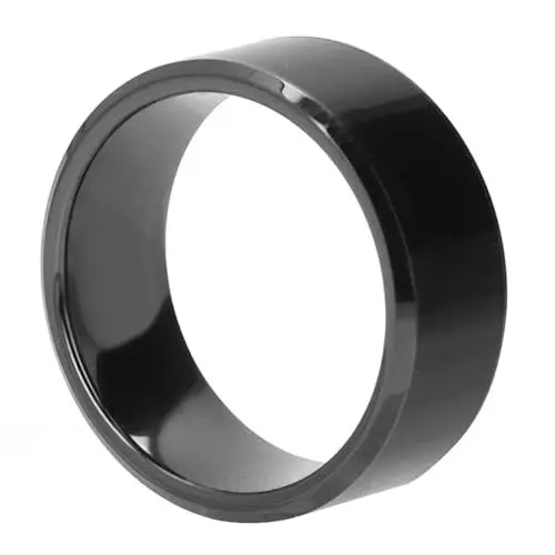 Produktbild: SASKATE Keramik-NFC-Ringe, Multifunktionale NFC 216-Smart-RINGe, Intelligente Smart-Ringe mit Sensor, Tragbare Smart-Ringe für Zugangskontrollsysteme für Aufzüge, Anwesenheitssysteme