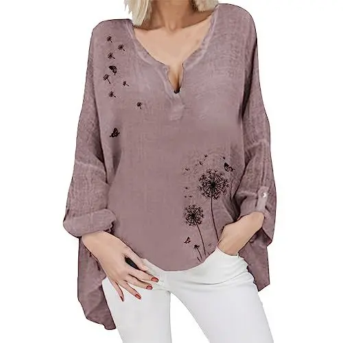 Produktbild: Satin Bluse mit puffärmeln t Shirt große größen Damen longes Hemd Damen rotes flanellhemd Damen hemdblusenkleid Damen top Bluse Damen Kurzarm Dirndlbluse longarm Bluse Damen Sommer