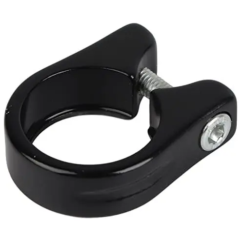 Produktbild: Sattelstützenklemme, Sattelstützenklemme aus Aluminiumlegierung, Fahrrad-Mountainbike-Reitsattel, Sattelstützenklemmenhalterung, SS, schwarz, 31,8 mm