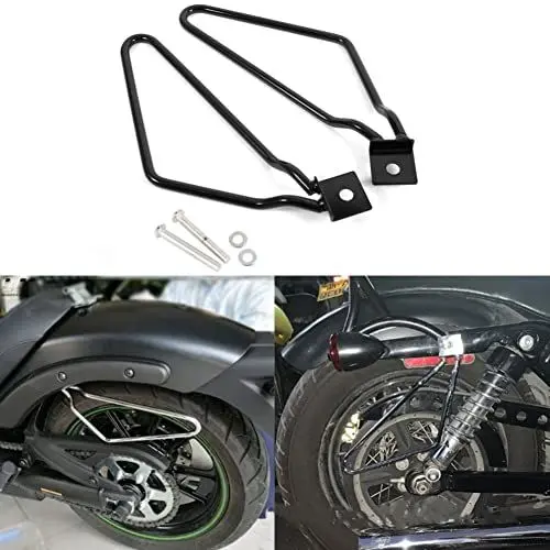 Produktbild: Satteltaschenhalterung, 2X Motorrad-Satteltaschen-Halterung XL883/12 HD145/1584(Schwarz)