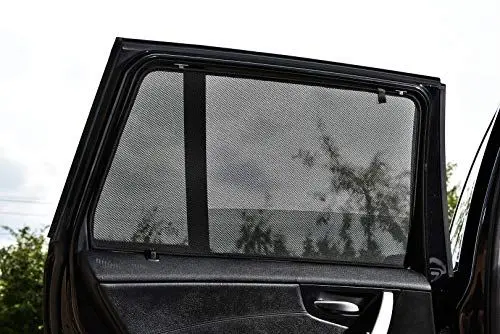 Produktbild: Satz Car Shades (Hintertüren) kompatibel mit Volkswagen Golf VII 5 türer 2013-2020 (2-teilig),Schwarz
